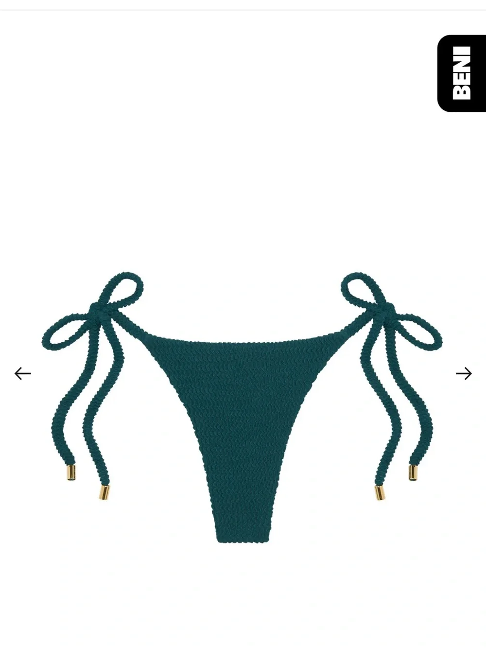 Monday Swimwear Palma top & bottom in evergreen crinkle